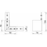 Соединитель для треков Donolux DLM L corner DLM/White Цвет арматуры белый