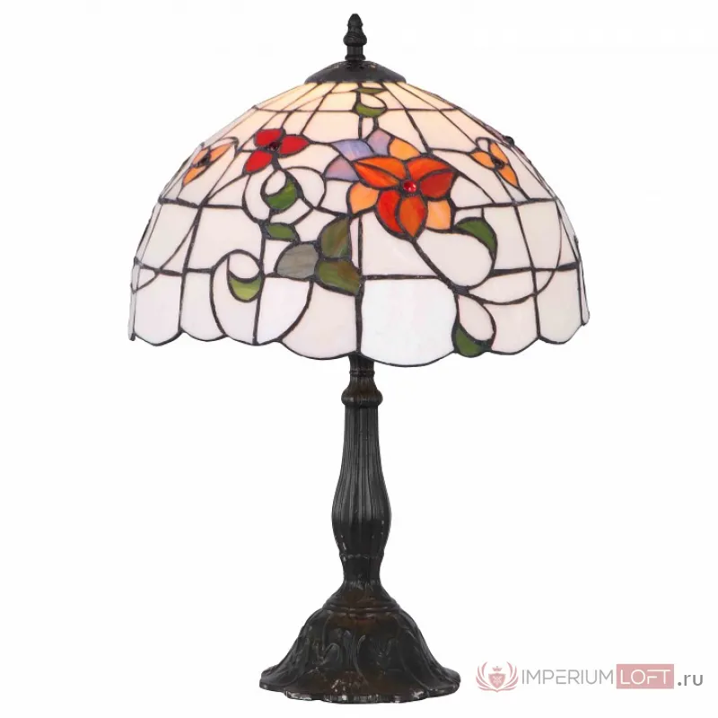 Настольная лампа декоративная Arte Lamp Lily A1230LT-1BG Цвет арматуры медь Цвет плафонов разноцветный от ImperiumLoft