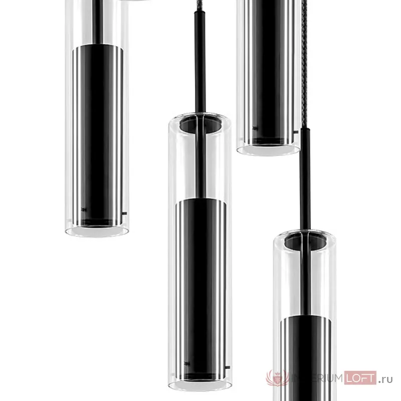 Подвесной светильник Lightstar Cilino 756057 Цвет плафонов черный Цвет арматуры черный от ImperiumLoft