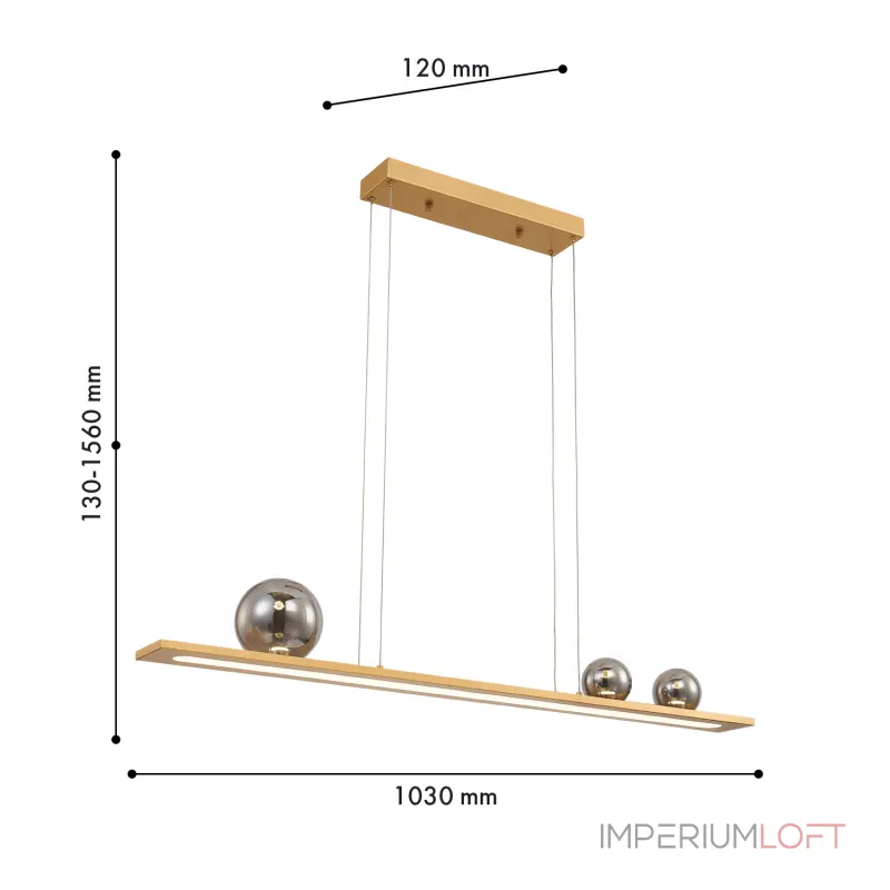 Подвесная люстра Favourite Bilico 4549-3P от ImperiumLoft Подвесная люстра Favourite Bilico 4549-3P от ImperiumLoft