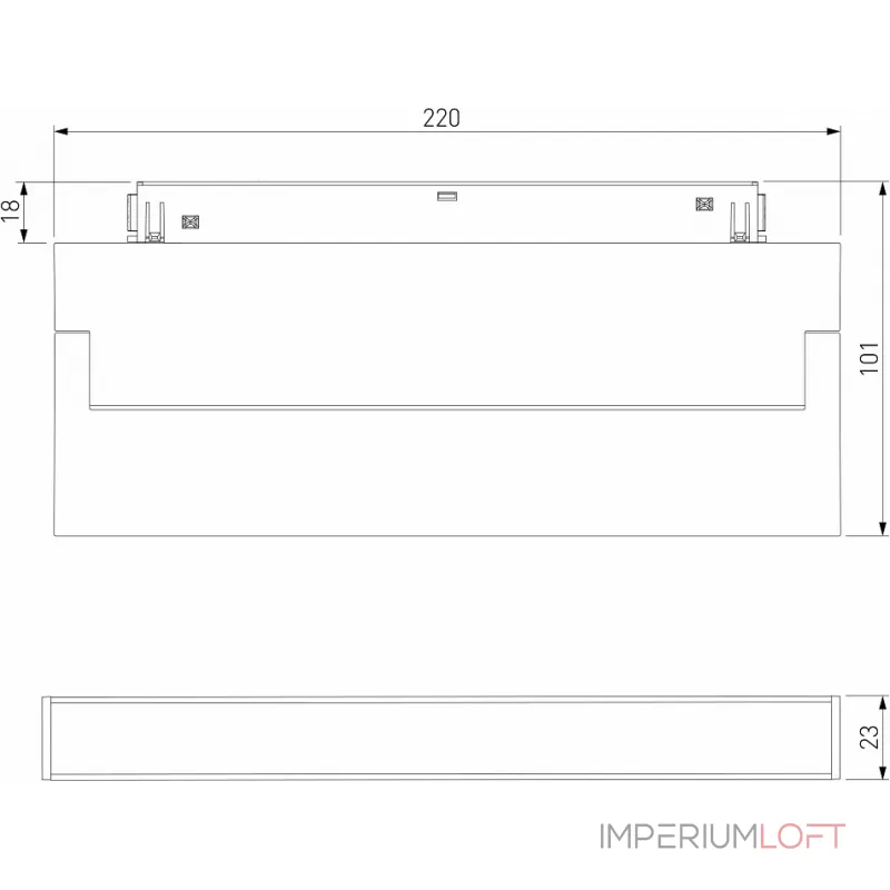 Трековый светильник Elektrostandard Slim Magnetic 85085/01