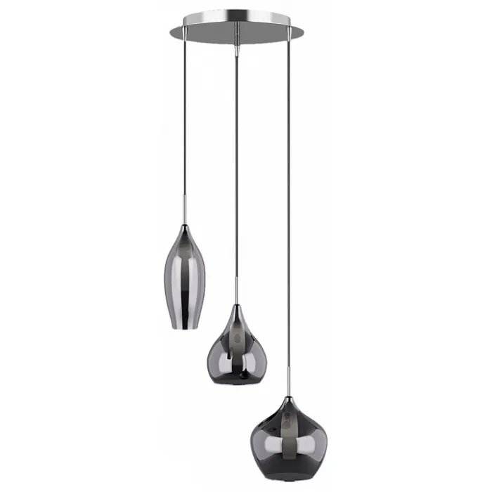 Подвесной светильник Lightstar Pentola 803057 Цвет арматуры хром Цвет плафонов серый от ImperiumLoft