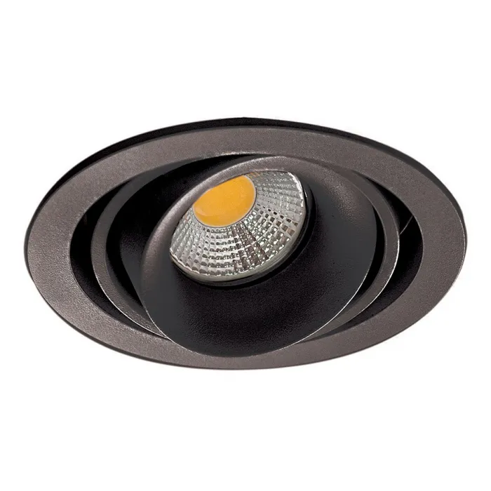 Встраиваемый светильник Donolux DL18615 DL18615/01WW-R Shiny black/Black от ImperiumLoft