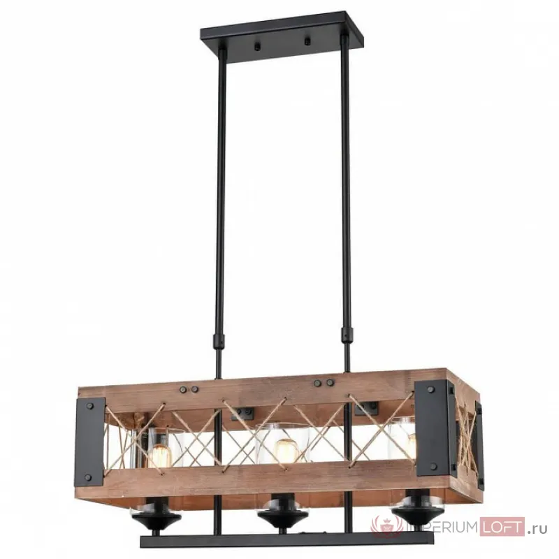 Подвесной светильник Vele Luce Cubo 742 VL6052P03 Цвет арматуры черный Цвет плафонов черный от ImperiumLoft