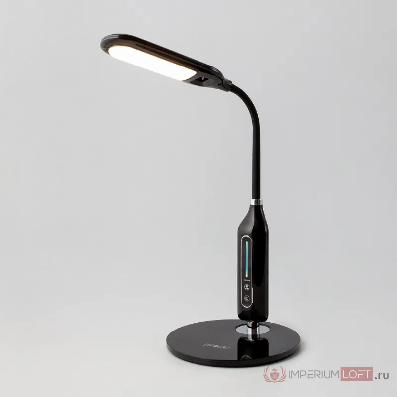 Настольная лампа офисная Eurosvet Soft 80503/1 черный 8W Цвет арматуры черный Цвет плафонов черный от ImperiumLoft
