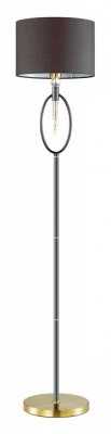 Торшер Lumion Santiago 4516/1F Цвет арматуры латунь Цвет плафонов черный