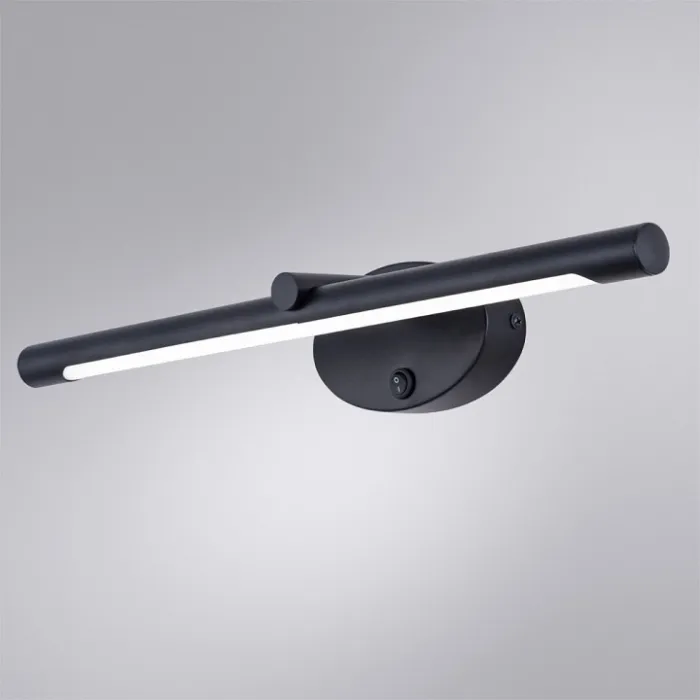 Подсветка для зеркала Arte Lamp Ronnie A8025AP-1BK Цвет арматуры Черный Цвет плафонов Черно-белый от ImperiumLoft