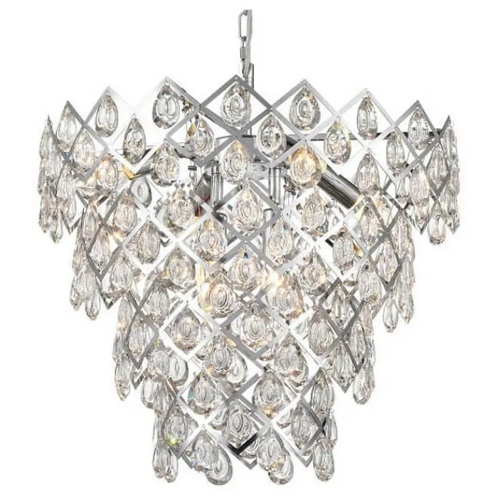 Подвесная люстра Vele Luce Diana VL3273P06 Цвет арматуры хром Цвет плафонов прозрачный от ImperiumLoft