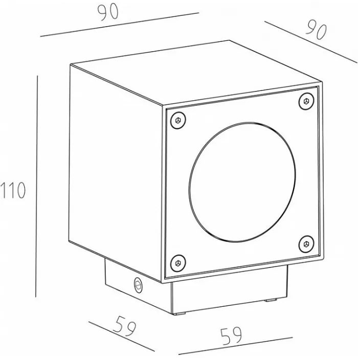 Накладной светильник Deko-Light Cubodo A 730329 Цвет арматуры коричневый Цвет плафонов коричневый от ImperiumLoft
