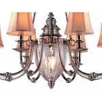 Подвесная люстра Divinare Archeo 1165/01 LM-8 Цвет арматуры никель Цвет плафонов кремовый от ImperiumLoft