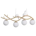 Подвесной светильник Arte Lamp Eltanin A3422SP-4GO Цвет арматуры Желтый Цвет плафонов Белый от ImperiumLoft