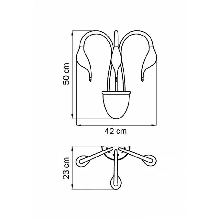 Бра Lightstar Cigno Collo 751634 Цвет арматуры хром от ImperiumLoft
