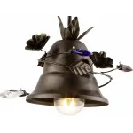 Подвесной светильник Arte Lamp Bells A1795SP-1RI Цвет арматуры коричневый Цвет плафонов коричневый от ImperiumLoft
