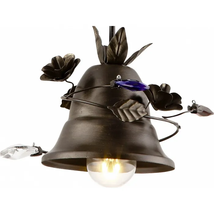 Подвесной светильник Arte Lamp Bells A1795SP-1RI Цвет арматуры коричневый Цвет плафонов коричневый от ImperiumLoft