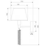Бра Eurosvet Charuel 60148/1 матовое золото от ImperiumLoft