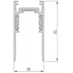 Трек накладной Feron CABM1000 41959 от ImperiumLoft