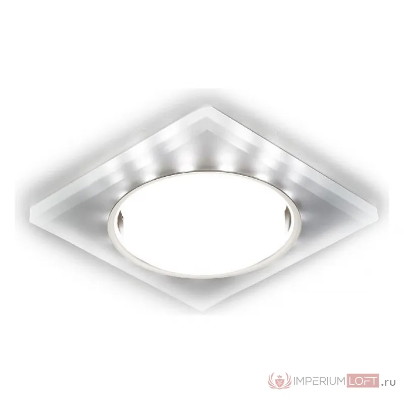 Встраиваемый светильник Ambrella GX53 G215 G215 CH/WH Цвет арматуры хром Цвет плафонов белый от ImperiumLoft