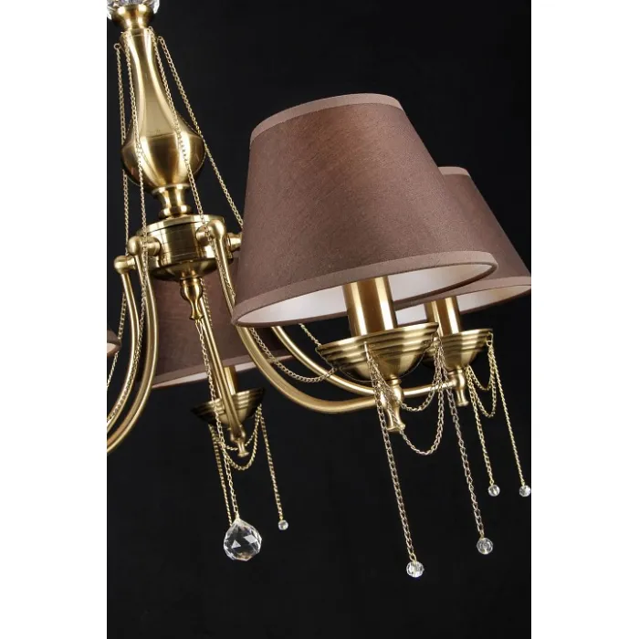 Подвесная люстра Maytoni Chester RC0100-PL-05-R Цвет арматуры бронза Цвет плафонов коричневый от ImperiumLoft