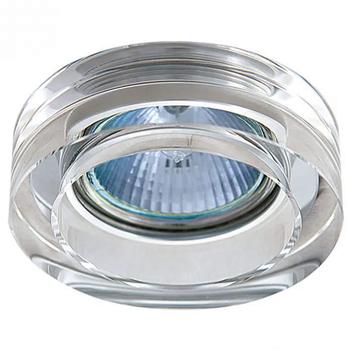 Встраиваемый светильник Lightstar Lei Mini 006130 Цвет арматуры хром Цвет плафонов прозрачный от ImperiumLoft