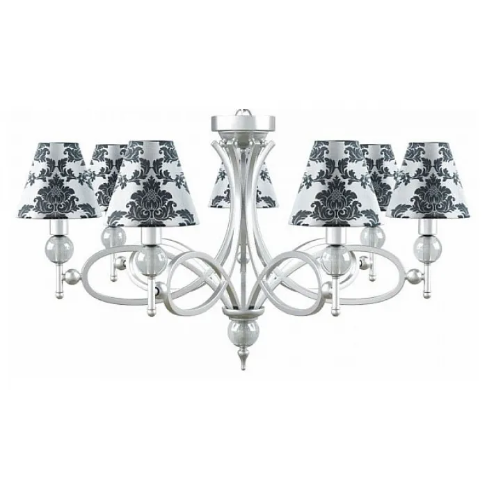 Подвесная люстра Lamp4You Eclectic 14 M2-07-CR-LMP-O-2 Цвет арматуры хром Цвет плафонов черно-белый от ImperiumLoft