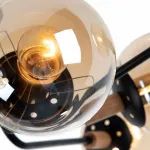 Люстра на штанге Arte Lamp Oxford A2716PL-8BK Цвет плафонов коричневый Цвет арматуры разноцветный от ImperiumLoft