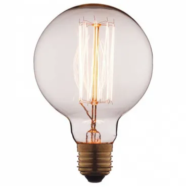Лампа накаливания Loft it Bulb G9560 E27 60Вт K G9560 Цвет арматуры белый Цвет плафонов золото