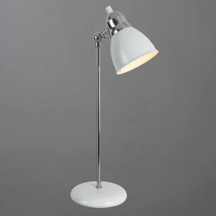 Настольная лампа офисная Arte Lamp 3235 A3235LT-1CC Цвет арматуры хром Цвет плафонов белый от ImperiumLoft