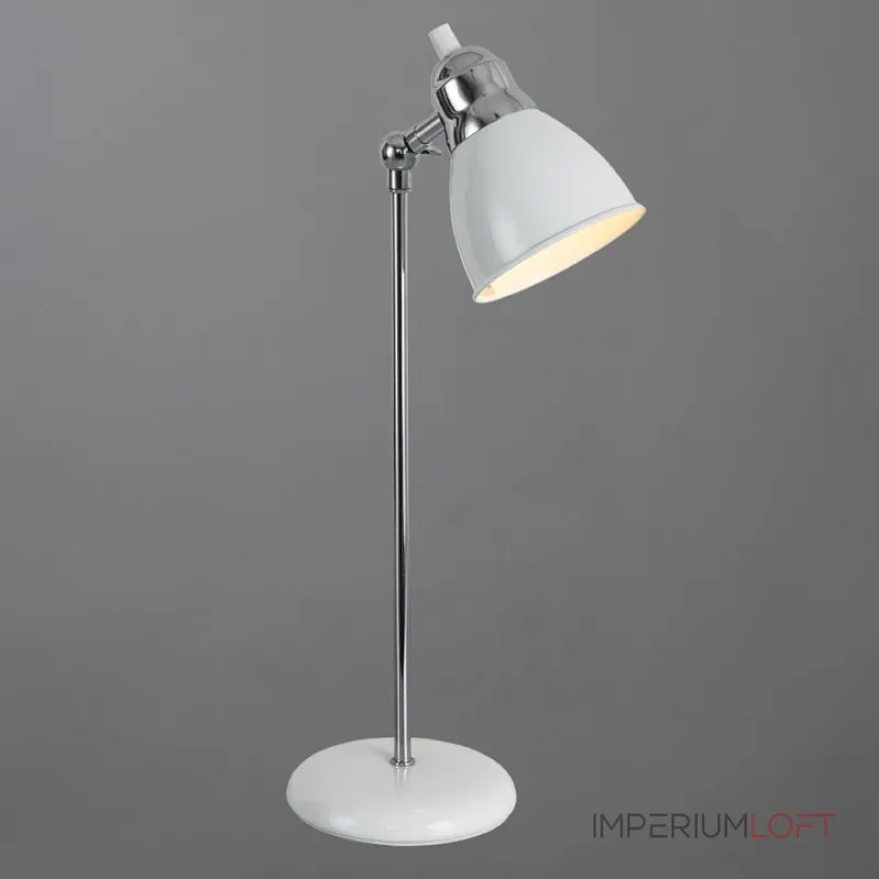 Настольная лампа офисная Arte Lamp 3235 A3235LT-1CC Цвет арматуры хром Цвет плафонов белый