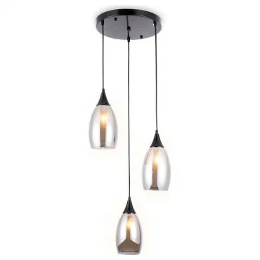 Подвесной светильник Ambrella Traditional 9 TR3550 Цвет плафонов серый Цвет арматуры черный