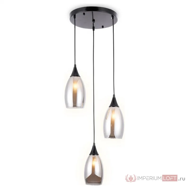 Подвесной светильник Ambrella Traditional 9 TR3550 Цвет плафонов серый Цвет арматуры черный от ImperiumLoft