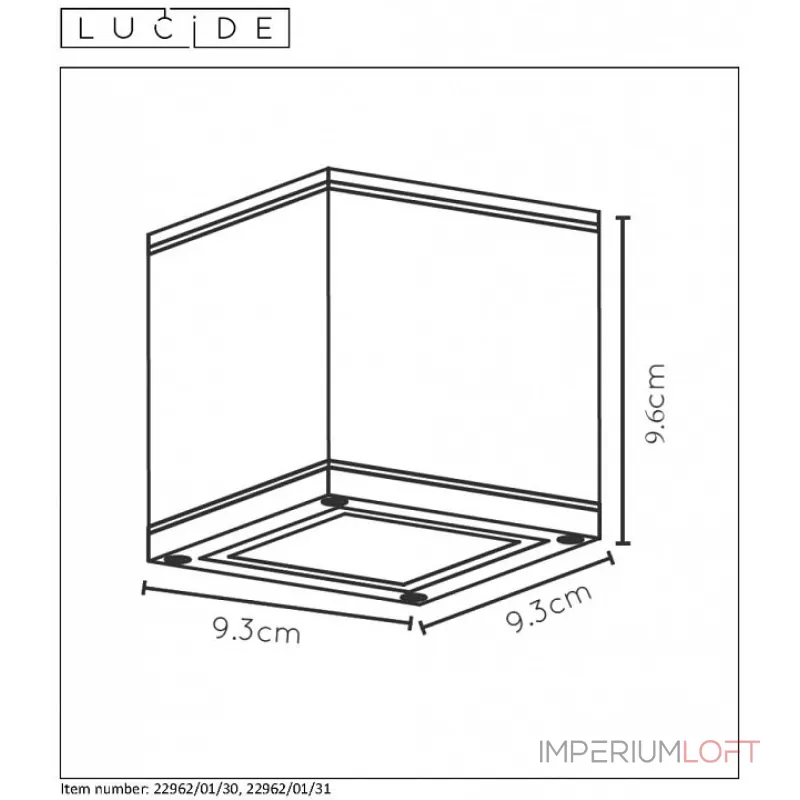Накладной светильник Lucide 22963/01/31