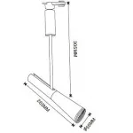 Светильник на штанге Horoz Electric 018-012 HRZ00002471 Цвет арматуры серебро Цвет плафонов серебро