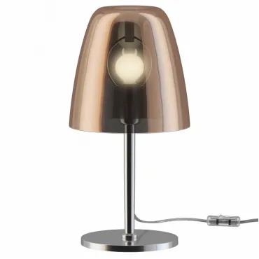 Настольная лампа декоративная Favourite Seta 2960-1T Цвет арматуры хром Цвет плафонов медь