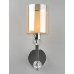 Бра Omnilux Malito OML-79901-01 Цвет арматуры хром Цвет плафонов прозрачный
