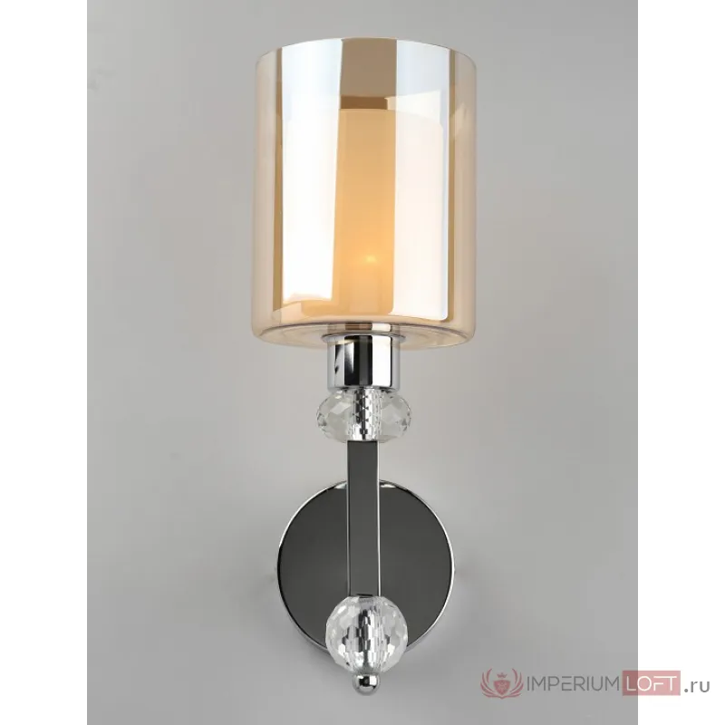 Бра Omnilux Malito OML-79901-01 Цвет арматуры хром Цвет плафонов прозрачный от ImperiumLoft