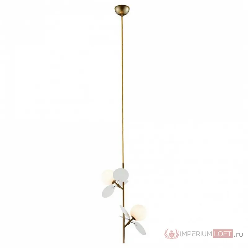 Подвесной светильник Loft it Matisse 10008/2P white Цвет арматуры золото Цвет плафонов белый от ImperiumLoft