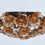 Потолочная люстра MW-Light Розенхейм 615011106 Цвет арматуры черный Цвет плафонов золото от ImperiumLoft