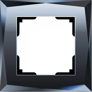 Рамка на 1 пост Werkel Diamant (черный) W0011208 от ImperiumLoft