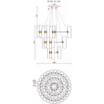 Подвесная люстра Wertmark Franka WE162.54.303 от ImperiumLoft