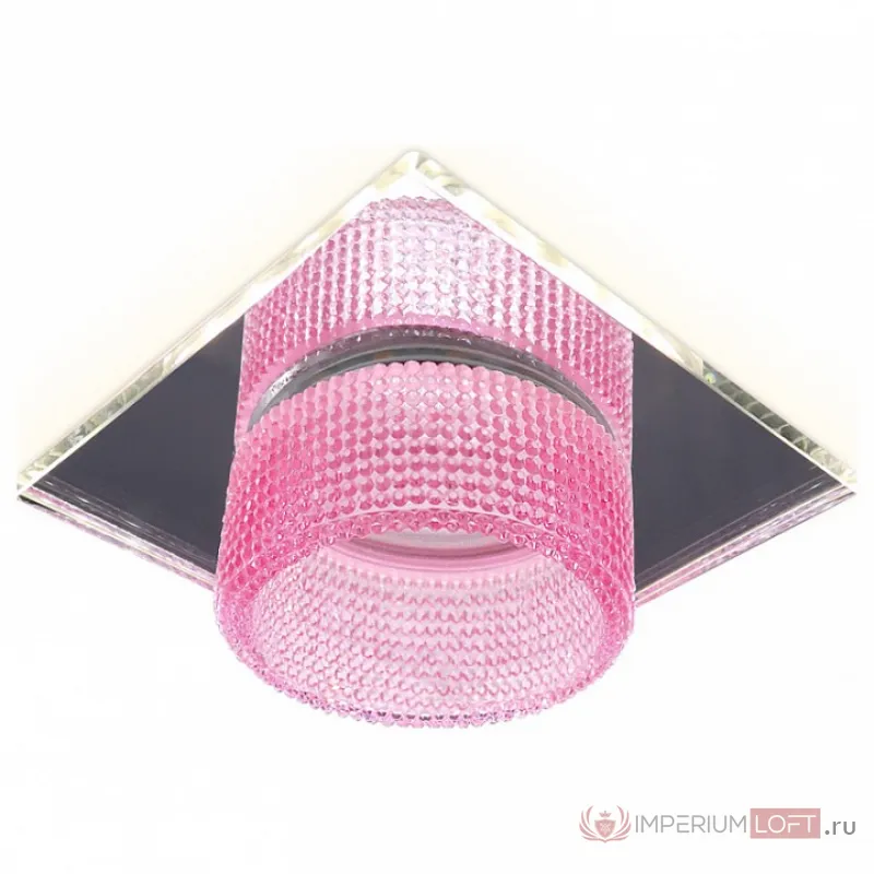 Встраиваемый светильник Ambrella Techno 8 TN356 Цвет плафонов розовый Цвет арматуры хром от ImperiumLoft