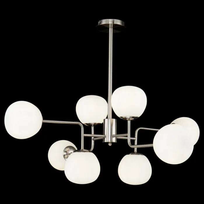 Люстра на штанге Maytoni Erich MOD221-PL-08-N Цвет арматуры неокрашенный Цвет плафонов белый от ImperiumLoft