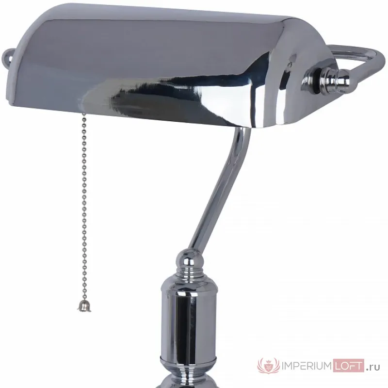 Настольная лампа офисная Arte Lamp Banker A2494LT-1CC Цвет арматуры хром Цвет плафонов хром от ImperiumLoft