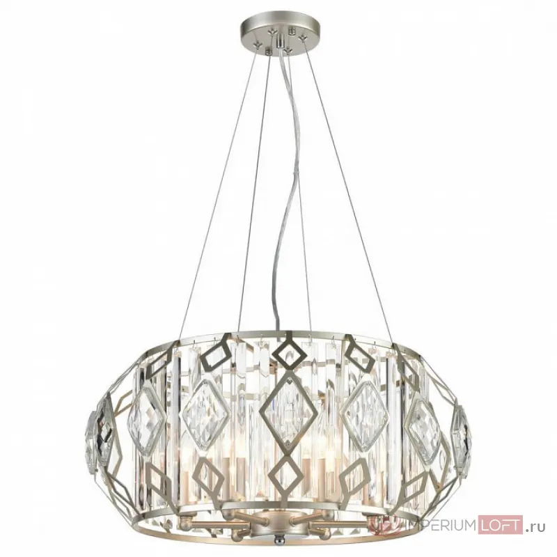 Подвесной светильник Vele Luce Buzzati 742 VL2181P06 Цвет арматуры никель Цвет плафонов прозрачный от ImperiumLoft