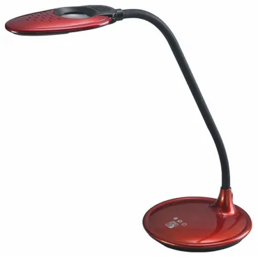 Настольная лампа офисная Horoz Electric Irem HRZ00000687 Цвет арматуры красный Цвет плафонов красный от ImperiumLoft