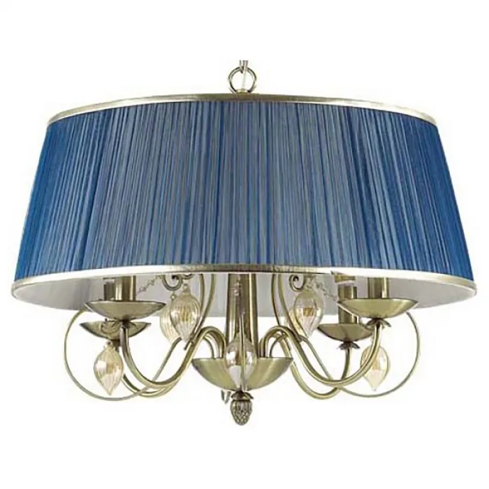 Подвесной светильник Odeon Light Niagara 3921/4 Цвет арматуры бронза Цвет плафонов синий от ImperiumLoft
