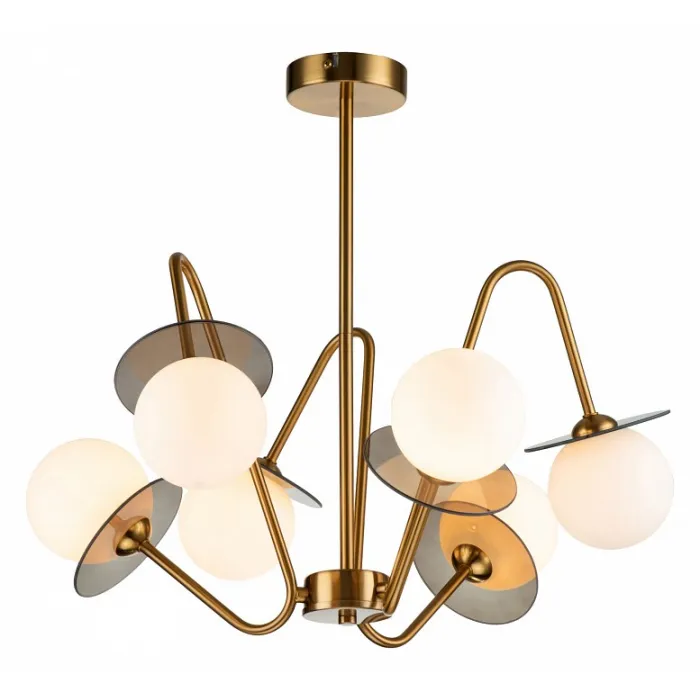 Люстра на штанге Indigo Jazz 11020/6R Brass от ImperiumLoft