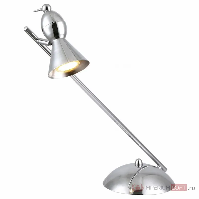 Настольная лампа офисная Arte Lamp Picchio A9229LT-1CC Цвет арматуры хром Цвет плафонов хром от ImperiumLoft