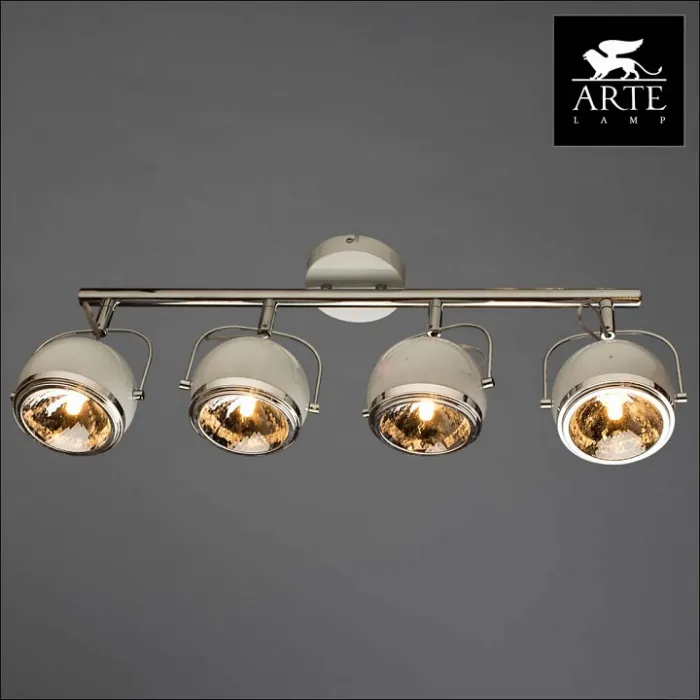 Спот Arte Lamp Orbiter A4509PL-4WH Цвет арматуры белый Цвет плафонов белый от ImperiumLoft