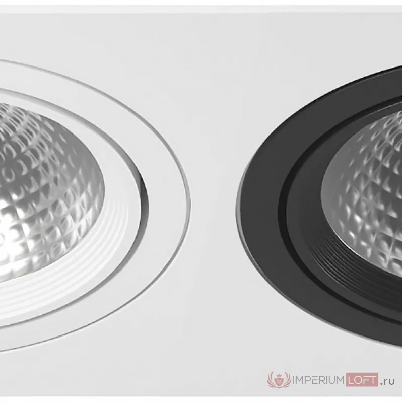 Встраиваемый светильник Lightstar Intero 111 i836070607 Цвет арматуры черно-белый от ImperiumLoft