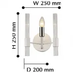 Бра F-promo Supreme 2539-1W Цвет арматуры белый Цвет плафонов белый